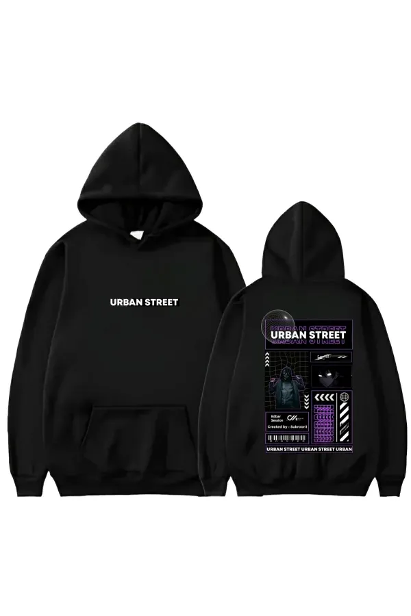 SWEAT-SHIRT À CAPUCHE IMPRIMÉ URBAN STREET