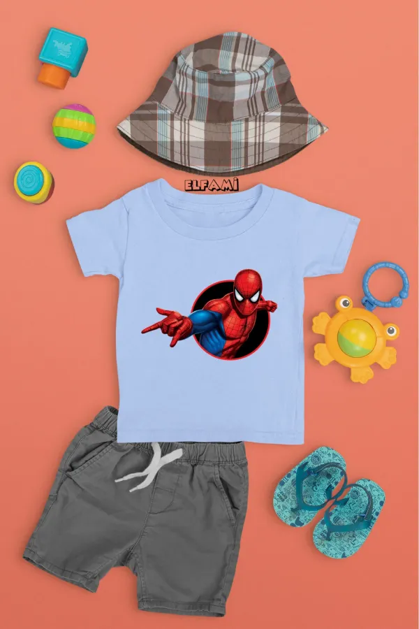 T-shirt imprimé Spider-Man pour fille/garçon