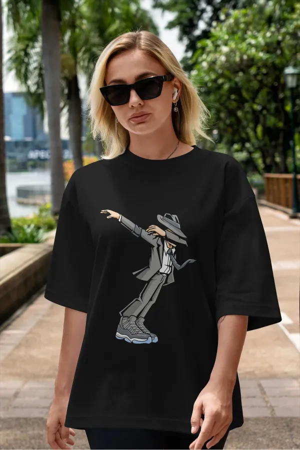 Unisex Men's/Women's MICHAEL JACKSON Custom Printed Oversize Cotton Crew Neck T-Shirt