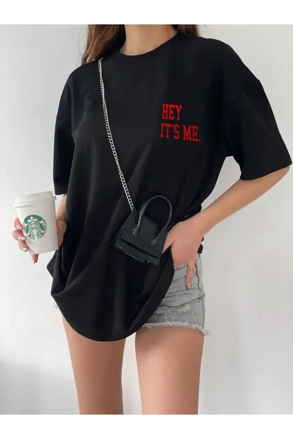 Unisex Gray Crew Neck Cotton Oversize Boyfriend T-shirt