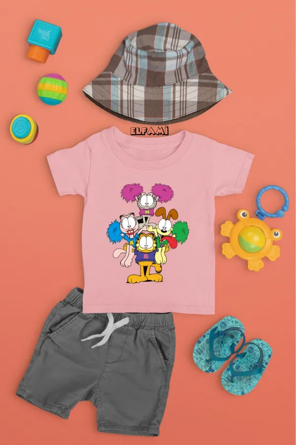 T-shirt imprimé dessin animé pour filles/garçons