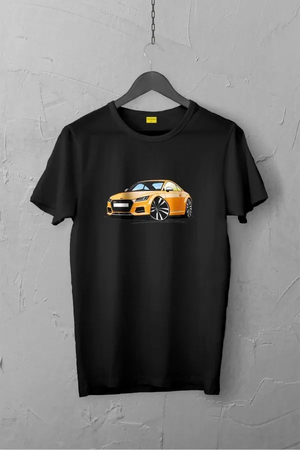Audi Tt Mk3 Tasarımlı Tshirt , Unisex Premium, Çatlama Solma Yapmaz / Otomobil