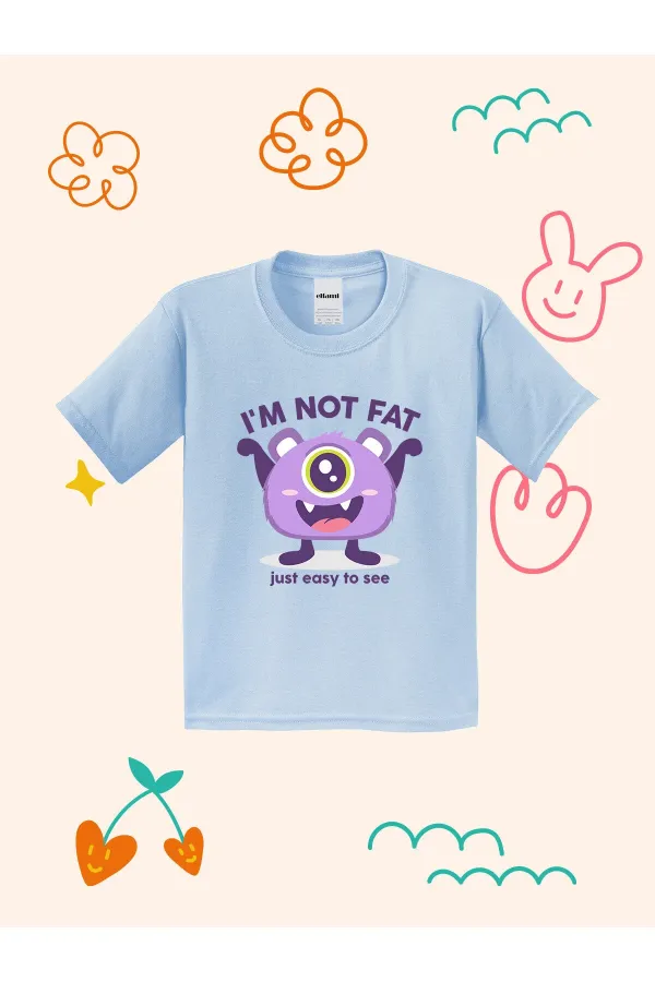 Cute Monster Design Printed Kids T-shirt