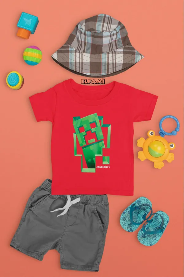 T-shirt imprimé Creeper pour fille/garçon