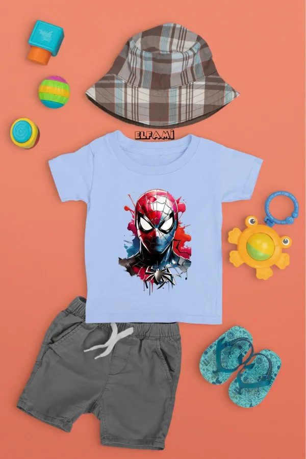 T-shirt imprimé Spider-Man pour fille/garçon
