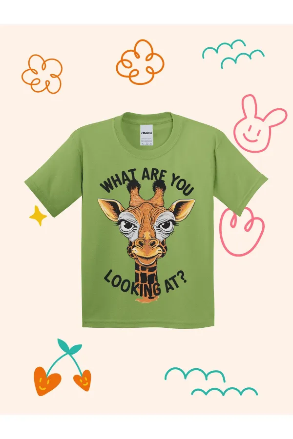 T-shirt enfant imprimé girafe