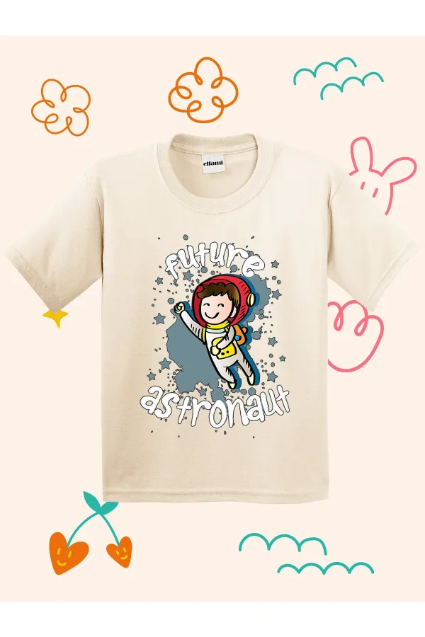 T-shirt enfant imprimé motif astronaute