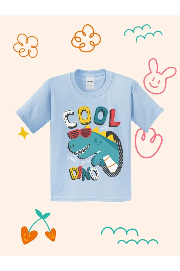 Cool Dino Tasarımlı Çocuk T-shirt