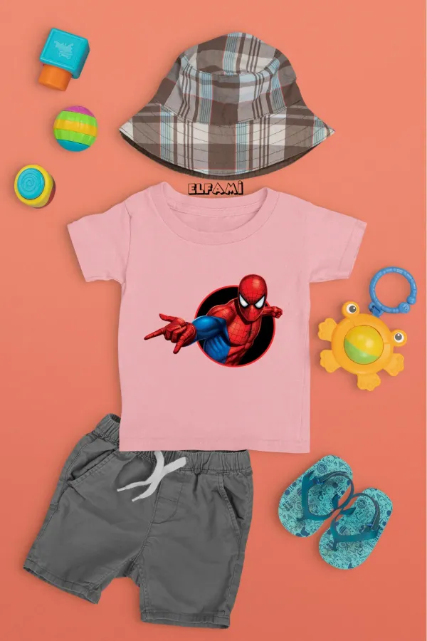 T-shirt imprimé Spider-Man pour fille/garçon