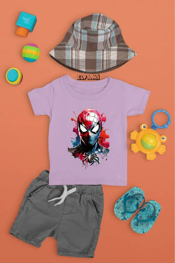 T-shirt imprimé Spider-Man pour fille/garçon
