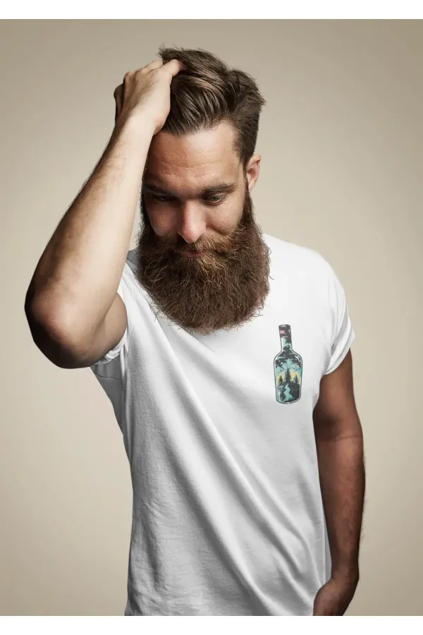 Oversize Baskılı Beyaz Tshirt