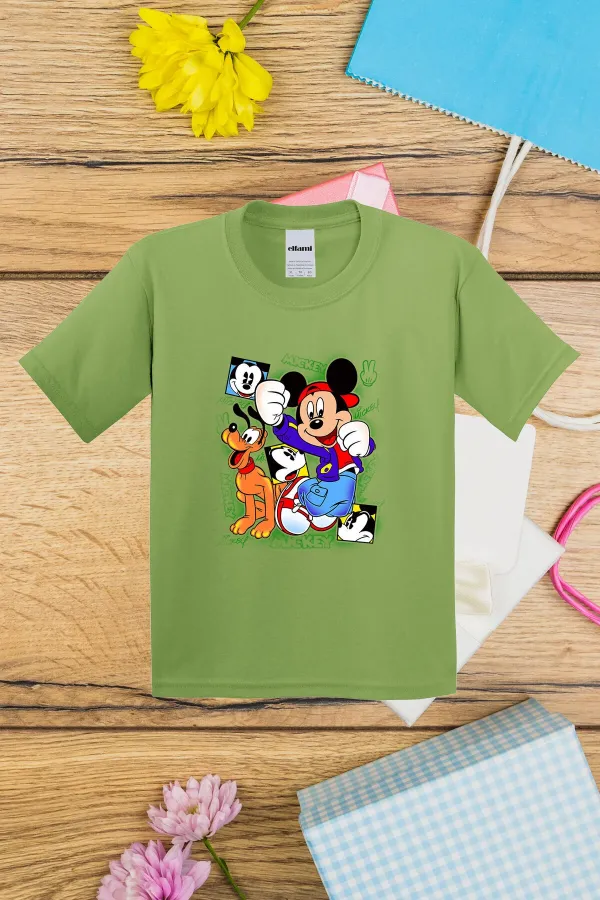 T-shirt imprimé Mickey Mouse pour enfants