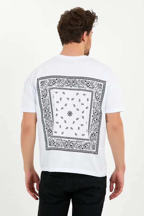 Square Patterned Oversized T-shirt
