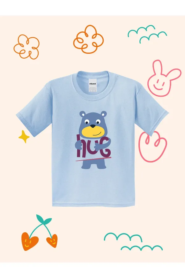 Hug Design Printed Kids T-shirt