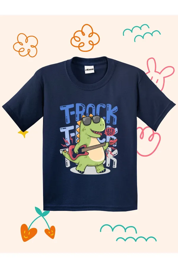 T-shirt enfant imprimé motif rock
