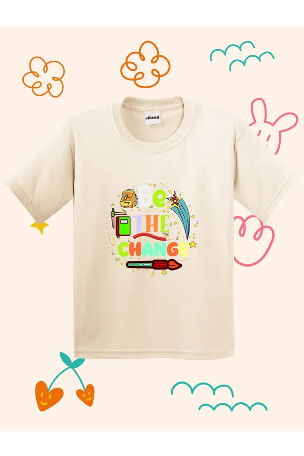 Be The Change Printed Kids T-shirt