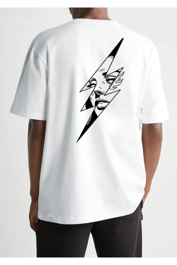 Oversize Printed White T-shirt