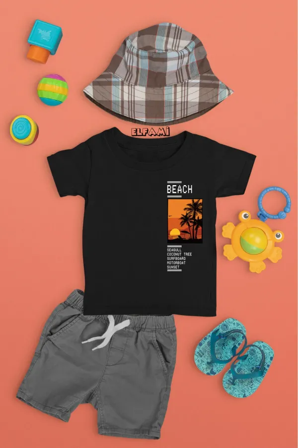 Nasa Detay Baskılı Kız/Erkek Çocuk T-Shirt
