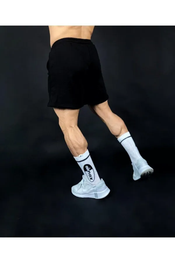 Siyah Erkek Regular Fit Şort
