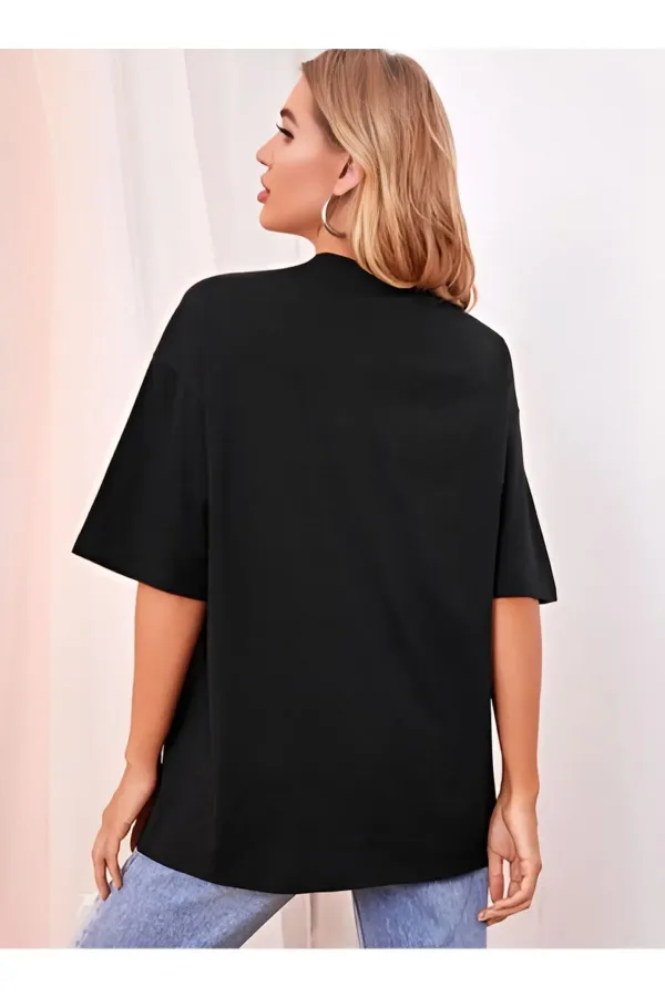 Unisex Cotton Crew Neck Oversize T-shirt