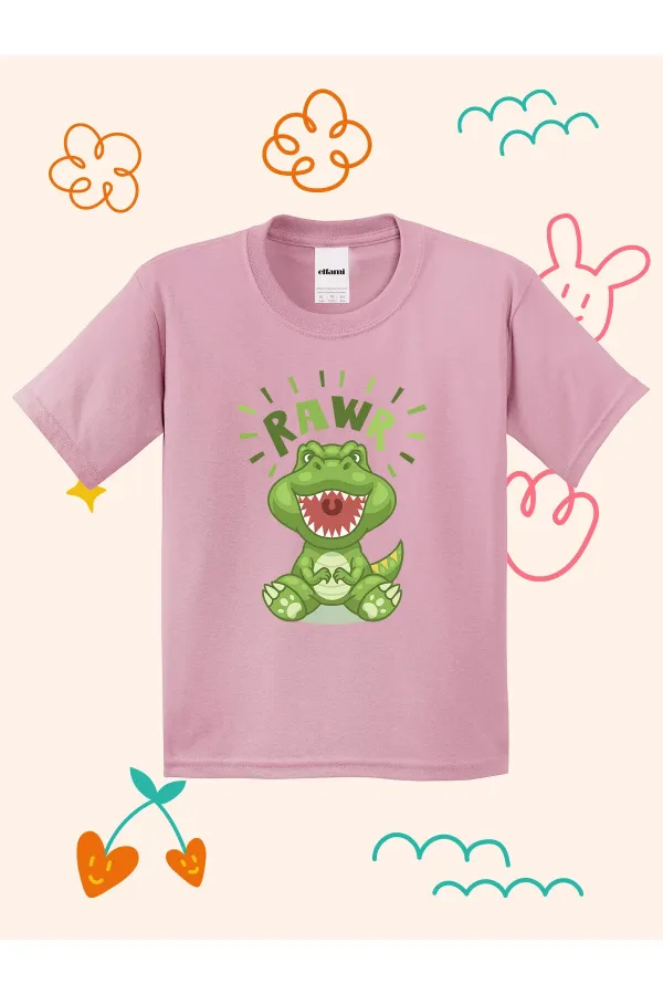 T-shirt enfant imprimé religieux Rawr