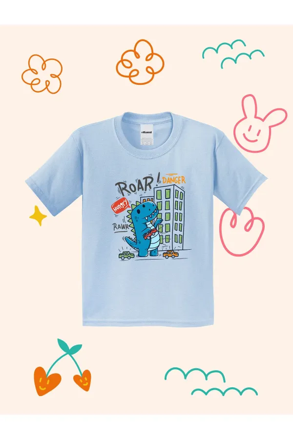 Roar Dino Baskılı Çocuk T-shirt