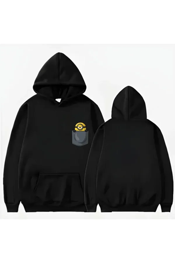 SWEAT-SHIRT À CAPUCHE IMPRIMÉ AVEC POCHE