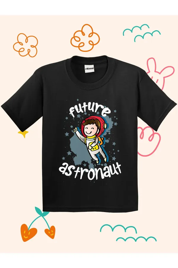 T-shirt enfant imprimé motif astronaute