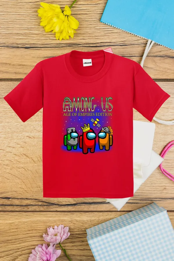 Among Us Tasarım Baskılı Çocuk Tshirt