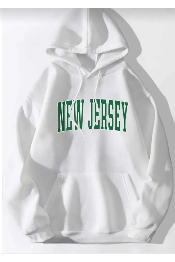 New Jersey Printed White Sweater