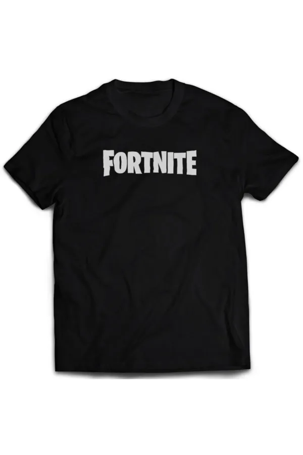 Unisex Siyah Games Series Fortnite Pamuk Tişört