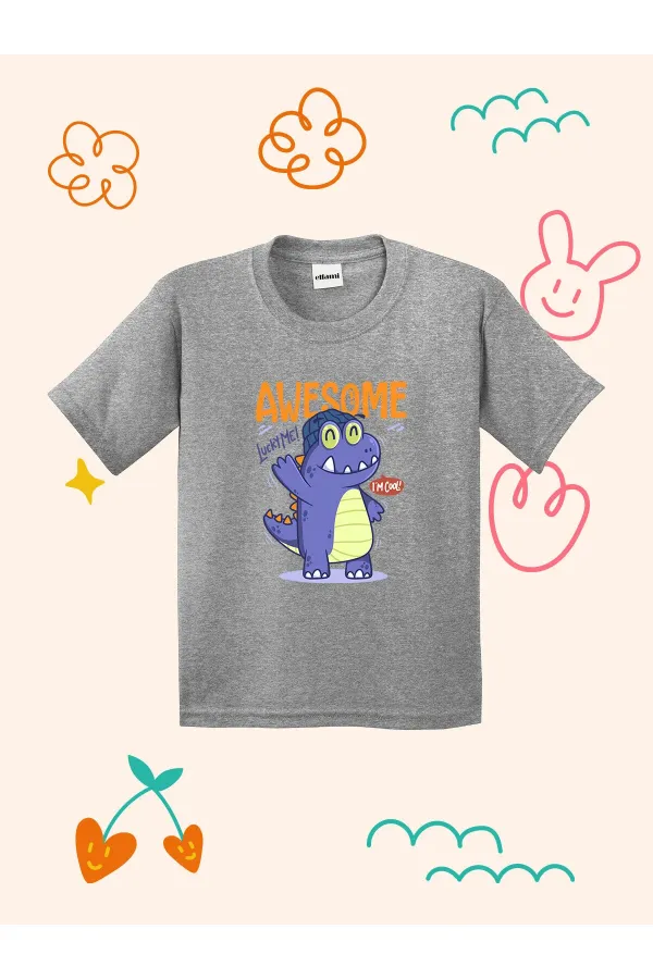 Awesome Dino Design Kids T-shirt
