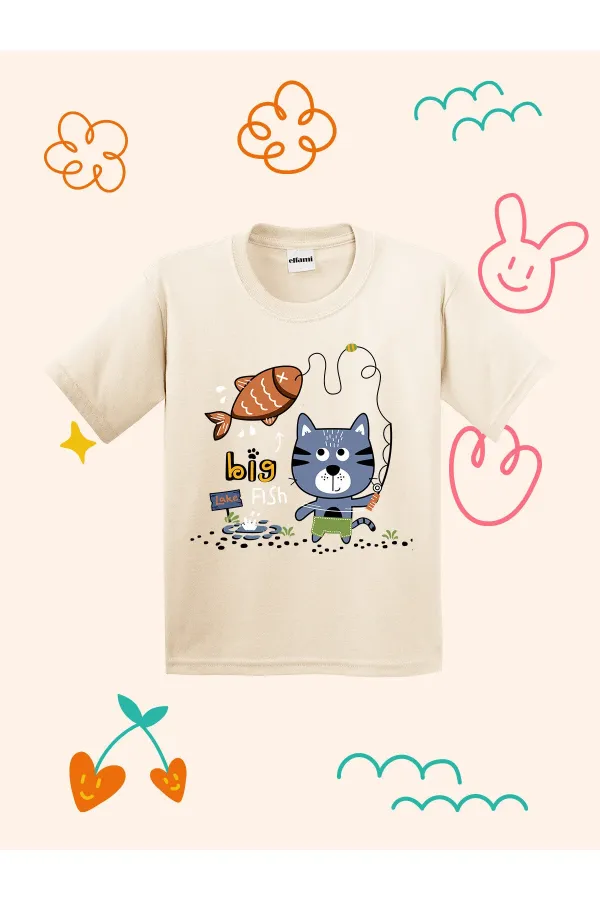 Big Fish Lake Design Kids T-shirt