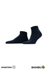 Chaussettes unisexes en bambou pour diabétiques, bleu marine