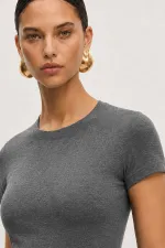 Débardeur en cachemire gris à col rond pour femme, d'origine égyptienne Débardeur en cachemire gris à col rond pour femme, d'origine égyptienne