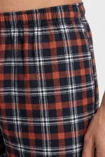 Mısırlı Erkek Pamuk Ekoseli Alt Pijama Oranj Mısırlı Erkek Pamuk Ekoseli Alt Pijama Oranj
