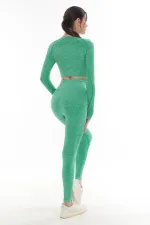 Mısırlı Women's Sports Leggings Set, Green