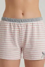 Egyptian Women's Cotton Ruffle Detail Shorts Set Salmon Egyptian Women's Cotton Ruffle Detail Shorts Set Salmon