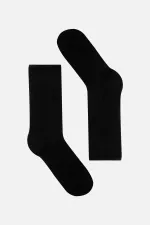 Mısırlı Erkek Kaşmir Tekli Soket Çorap Siyah