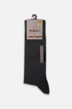 Mısırlı Erkek Merserize Tekli Uzun Çorap Antrasit