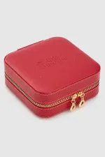 Pochette à bijoux unisexe, rouge