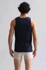 Modal By TENCEL HERCULES Slim Fit Basic Tank Top Navy Blue (from Mısırlı brand)