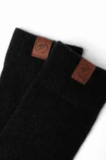 Mısırlı Erkek Kuzu Yünü (Lambswool) Tekli Soket Çorap Siyah