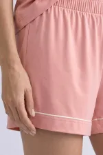 Short mini en bambou rose poudré pour femme égyptienne