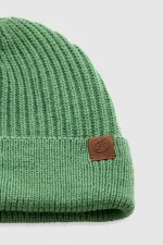 Ensemble écharpe et bonnet unisexe en laine égyptienne - Vert Roseluis