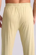 Pantalon droit en bambou pour homme, vert sauge, style égyptien