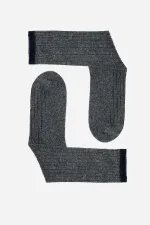 Mısırlı Erkek Kuzu Yünü (Lambswool) Tekli Soket Çorap Füme