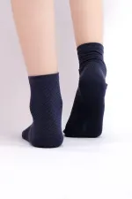 Mısırlı Kadın Bambu Tekli Yazlık Kısa Konç Çorap Lacivert