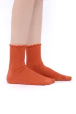 Mısırlı Kadın Modal Tekli Soket Çorap Kiremit