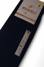 Mısırlı Erkek Merserize Tekli Uzun Çorap Lacivert